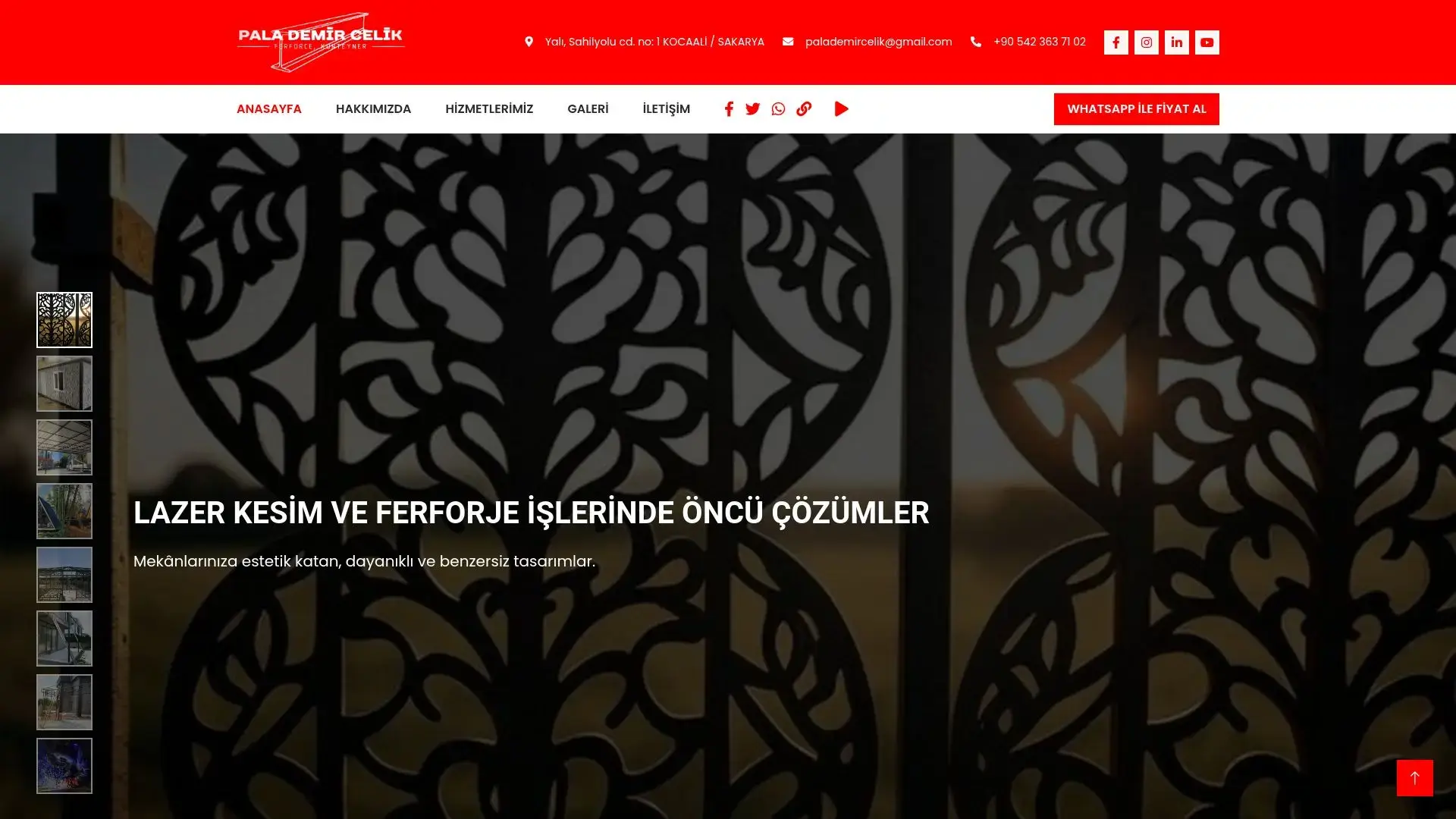 Demir doğrama web sitesi