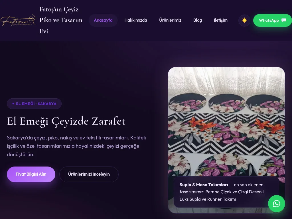 Fatoş'un Çeyiz Piko ve Tasarım Evi