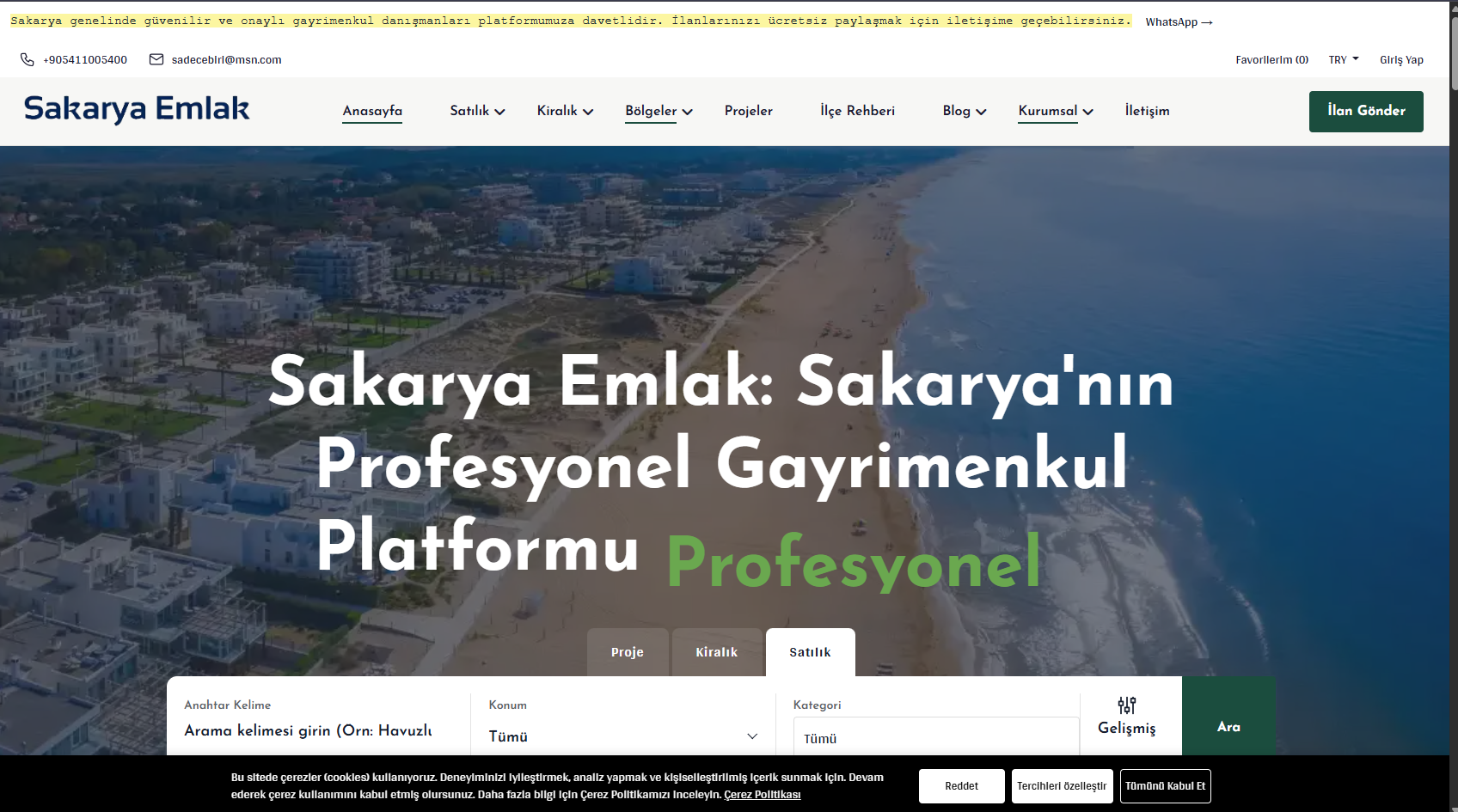Sakarya.City - Profesyonel Emlak İlan ve Yatırım Platformu